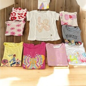 Ten tops  for girls size 3T-4T in excellent condition,